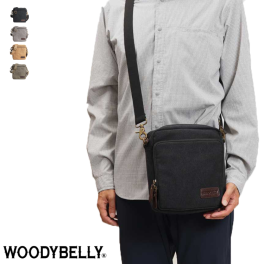 【コンパクトでも大容量】WOODYBELLY ショルダーバッグ【送料無料】メンズ 帆布 父の日 キャンバス生地 斜め掛け 小さめ 大容量 多収納 軽量 軽い 通勤 海外旅行用 サブバッグ 肩掛けバッグ 肩掛けカバン 旅行用カバン 40代 50代 60代 70代 80代 男性 女性 誕生日 プレゼント ギフト 贈り物 父親 バレンタイン 記念日 おしゃれ 丈夫