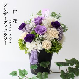 【ケース入り】 プリザーブドフラワー お彼岸 お供え 仏花 仏壇 供花 お悔やみ 花 枯れない花 お盆 ブリザーブドフラワー 法要 祭壇 葬儀 お供え花 お悔み花 フラワーアレンジメント 仏壇用 御供 法要 命日 法事 御供え 告別式 初七日 一周忌 周期法要 四十九日 弔事 仏前 洋風 パープル 30センチ プリザードフラワー お供えの花 お悔やみの花 ブリザードフラワー お彼岸 大きい