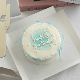 グラデーションリボンケーキ 誕生日 スイーツ