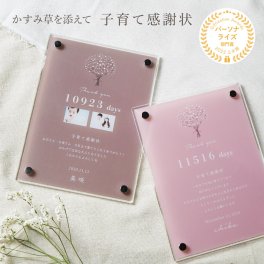 ギフトラッピング対応 名入れ無料 子育て感謝状 アクリル感謝状 ウェディング 全面 かすみ草 メッセージ フォトフレーム 感謝状 名入れ 写真立て 両親へのプレゼント 両親 ウェディング フォトフレーム プレゼント 結婚式 挙式 ウェディング ウエディング ブライダル ギフト 成人式 写真たて メモリアル インテリア 記念日 お祝い 記念品 贈答品 両親贈呈用