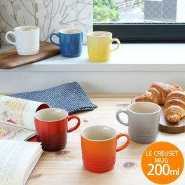 ルクルーゼ(ル・クルーゼ) マグカップ 200ml Le Creuset ストーンウェア 電子レンジ対応 マグ ギフト 結婚祝い プレゼント 贈り物 食器
