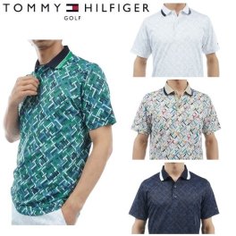 トミーヒルフィガー ゴルフ メンズ THモノグラム 半袖ポロシャツ TOMMY HILFIGER GOLF THMA409 お誕生日祝い お祝い 記念品 お父さん 父の日 彼氏 男性 30代 40代 50代 60代  還暦祝い 敬老の日 人気プレゼント プレゼント