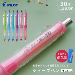 【30本～】名入れ シャープペン PILOT パイロット ドクターグリップCL プレイボーダー 0.5mm 名入れ無料 名前入れ 30本から 就職祝い 入学祝い 入社祝い 進学祝い 新入社員 新社会人 新入学 退職記念 記念品 法人ギフト 企業ロゴ 大口対応 名入れ まとめ買い 即日発送
