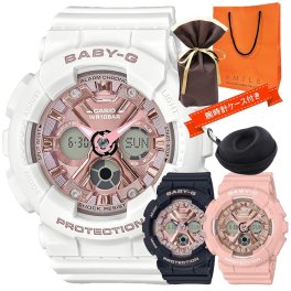 ラッピング済 ギフトセット CASIO カシオ BABY-G ベビーG 時計 レディース 母の日 腕時計 手表 時計ケース付き 耐衝撃構造 ビッグケース メタリックカラー メンズライク クールモデル ストリートファッション ビジネス 女性 ブランド 成人 卒業 入学