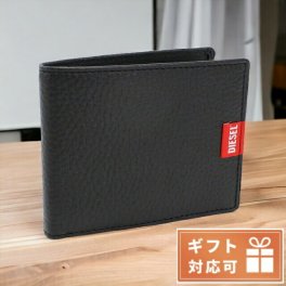 ディーゼル 二つ折り財布 メンズ レザー インド X09012 ブラック 財布