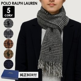 ポロ ラルフローレン マフラー 純正ギフトBOX付 メンズ レディース リバーシブル チェック柄 全5色 男女兼用 PC0945 POLO RALPH LAUREN プレゼント クリスマス 送別会 誕生日 お中元 結婚祝い 結婚式 彼氏 息子 夫 男性 彼女 妻 女性 マフラー 高級 父の日 母の日 ホワイトデー