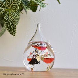 リトルミイ ガラスフロート温度計 しずく MOOMIN ムーミン リトルミイ スナフキン ガリレオ温度計 北欧雑貨 サイエンスオブジェ