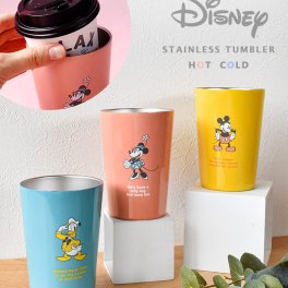 ディズニー ステンレスタンブラー 保温 保冷 タンブラー コップ ステンレス製 スリーブ コーヒー 紅茶 お茶 シンプル かわいい おしゃれ 軽い 軽量 大人 子供 ミッキー ミニー ドナルドダック キャラ キャラグッズ プレゼント ギフト 箱 箱付き ラッピング