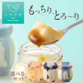 【ソラアオ】プリン詰め合わせ【 敬老の日 お歳暮 2026 】ギフト詰め合わせ 【送料無料(一部地域除く)】 個包装 3種セット ／ 熨斗 メッセージカード対応／プリン 冷蔵 高級 美味しい プレゼント おしゃれ ぷりん 誕生日 お取り寄せスイーツ 洋菓子 カボチャ チーズ プレーン プリン 詰め合わせ お菓子 贅沢 固め 女性 カスタードプリン