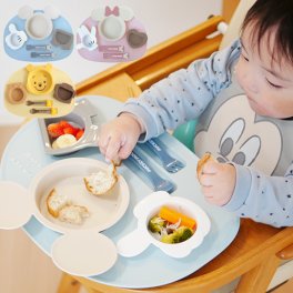 【出産祝い ベビー食器】ミッキー・ミニー アイコンランチプレート【おむつケーキにプラス】 【出産祝い】 ご出産のお祝いにオススメ！  【メッセージカード無料】 