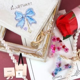 JILL STUART(ジルスチュアート) タオルハンカチ＆アルファベットキーリング ギフトセット   キーホルダー イニシャル バッグチャーム  ギフト 女性 プレゼント 
