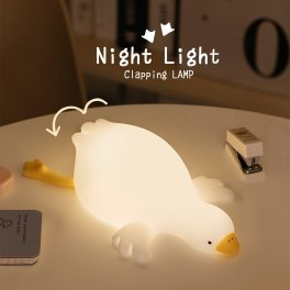 ナイトライト アヒル かわいい 充電式 タイマー 授乳ライト 間接照明 寝室 卓上 LED ライト 子供部屋 常夜灯 ベッドサイドランプ プレゼント 誕生日 贈り物 ギフト 新生活