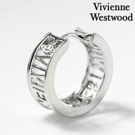 ヴィヴィアン ウエストウッド ピアス メンズ レディース Vivienne Westwood MAN ウエストミンスター WESTMINSTER 真鍮 フープ 片耳用 62030052-02P019 シルバー アクセサリー ビビアン ジュエリー ブランド 高級 おしゃれ プレゼント 男性 実用的 かっこいい
