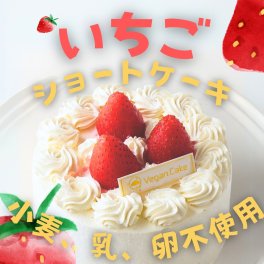 いちごショートケーキ《ヴィーガン＆グルテンフリー》
