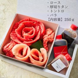 【選べるお祝い帯】焼肉セット ギフト 肉 メッセージカード/日時指定/熨斗対応可 おめでとうの花 (花芽 250g) タレ付き 大阪鶴橋 白雲台