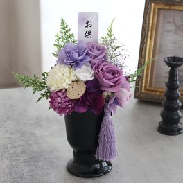 和風 プリザーブドフラワー 仏花 お供え花 儚音（はくね） | お供え花 供花 仏壇用 初盆 新盆 四十九日 一回忌 三回忌 法事 法要 お供え お悔やみ お彼岸　葬祭　お盆　即日発送 送料無料