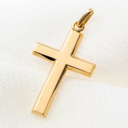 【大人気♪】18金 ネックレス ペンダント【プレゼントにも】 メンズ レディース クロス 十字架 K18 18K アクセサリー 2Lサイズ
