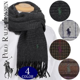 ポロ ラルフローレン マフラー リバーシブル 男性 女性 男女兼用 メンズ レディース ユニセックス Polo Ralph Lauren 選べる4色 PC0945 【ラッピング無料 誕生日 お祝い プレゼント ギフト 贈り物】
