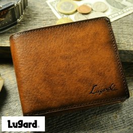 二つ折り財布 メンズ 本革 青木鞄 小銭入れあり レザー Lugard G-3 大人 カジュアル