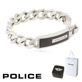 正規品 ポリス POLICE ブレスレット GRIP グリップ 26188BSB 26188BSB02 ステンレス 316L サージカルステンレス シルバー 銀 メンズ 芸能人 着用 モデル カタログ 掲載 モデル 男性 ギフト プレゼント おすすめ 誕生日 クリスマス バレンタイン お祝い