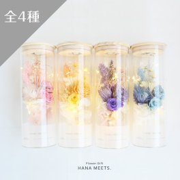 ルミナス プリザーブドフラワー  ミニブーケ ドライフラワー ナイトフラワー 11時まで即日出荷 LED LEDライト ガラスボトル ローズ ギフト プレゼント 誕生日 母の日 おしゃれ 結婚 記念日 結婚祝い お祝い ノベルティ 記念品 卒業 卒園 離任 退職 開店 新築 プロポーズ 告白 ハナミーツ