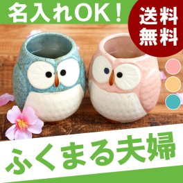 【 送料無料 】【 名入れ パステル ふくろう 湯呑み 夫婦 ペア 】 結婚記念日 結婚祝い 両親 祖父母 お揃い 梟 おしゃれ かわいい 名前入り 名入り ギフト 誕生日プレゼント 父 旦那 祖父 母 妻 祖母 男性 女性 還暦 古希 長寿 祝い 記念品 贈り物 おすすめ