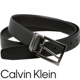 Calvin Klein カルバンクライン レザー リバーシブル ベルト BOX無し メンズ ブラック・ブラウン ビジネス カジュアル 11CK020015