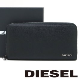 ディーゼル 財布 DIESEL ラウンドファスナー 長財布 メンズ ブラック レザー X06626 P0396 T8013 【ラッピング無料 誕生日 お祝い プレゼント ギフト 贈り物】 送料無料