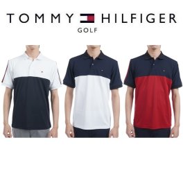 トミーヒルフィガー ゴルフ メンズ カラーブロック 半袖ポロシャツ TOMMY HILFIGER  THMA528 2025年春夏モデル お誕生日祝い お祝い 記念品 お父さん 父の日 彼氏 男性 30代 40代 50代 60代  還暦祝い 敬老の日 人気プレゼント プレゼント
