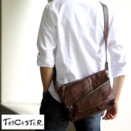 ミニショルダーバッグ メンズ TRICKSTER ミニ ショルダーバッグ MARTIN  小さめ B5 斜めがけ 合皮
