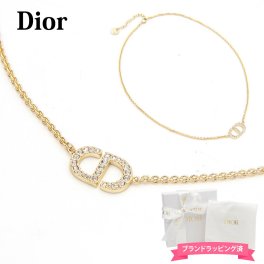ディオール DIOR ネックレス レディース ペンダント PETIT CD プチ CD ネックレス メタル & クリスタル ゴールド N2241WOMCY_D03S ジュエリー チョーカー アジャスター アクセサリー おしゃれ かわいい 新品 ブランド プレゼント ギフト