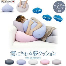 ビーズクッション ミニ クッション ビーズ 背もたれ おしゃれ パウダービーズ 日本製 40×40×15cm 洗濯不可 ビーズクッション 雲 癒し お昼寝 まくら 枕 かわいい ふわふわ 座布団 ざぶとん フロア クッション こたつ 抱き枕 抱きまくら