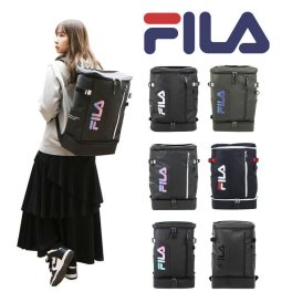 FILA フィラ サイン デイパック 35L 7763 リュックサック バックパック スクエア メンズ レディース 男女兼用 アウトドア 普段使い 通勤 通学 学生 部活 おしゃれ シンプル エモい TPUコート 人気 送料無料