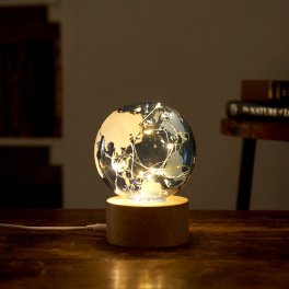 インテリア ライト おしゃれ USB電源 地球儀LEDライト  間接照明 ルームライト 寝室 オブジェ 北欧 雑貨 デスク テーブル