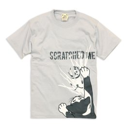 猫 ねこ おもしろ かわいい Tシャツ SCRATCHED ( シルバー グレー ) | ネコ 猫柄 猫雑貨 | メンズ レディース 半袖 | おしゃれ ペアルック プレゼント | 大きいサイズ 【メール便】 SCOPY / スコーピー