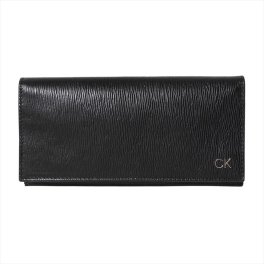 カルバンクライン Calvin Klein(CK) 財布  長財布 フラップ長財布 かぶせ 31CK190003 001 Black ブラック
