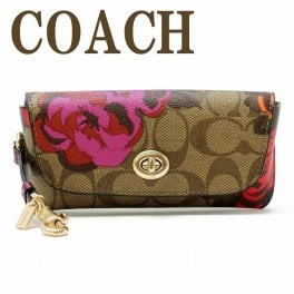 コーチ COACH サングラスケース レディース 眼鏡ケース アイウェアケース ピンク 花 フローラル CF391IME7V ブランド 人気