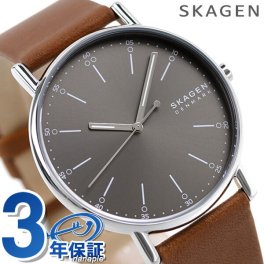 スカーゲン 時計 シグネチャー メンズ 腕時計 ブランド SKW6578 SKW6578 グレー ブラウン 父の日 プレゼント 実用的