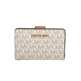 マイケルコース MICHAEL KORS JET SET TRAVEL BIFLD ZIP COIN WLLET 二つ折り財布 35F8GTVF2B-VANILLA レディース バニラ