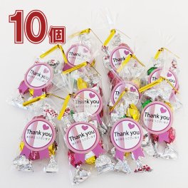 サンキューチョコパックギフト 10個セット プチギフト Thank youラベル ありがとう 挨拶 感謝 個包装 母の日 父の日 結婚式 退職 卒園 入園 入学 そのまま渡せる