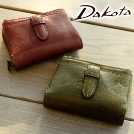 ダコタ Dakota 財布 クラプトン 二つ折り財布 正規取扱 30312(35102) 牛革 ラウンドファスナー 女子 レディース 収納 ミニ財布 スリム レザー ブランド 上品 コンパクト 送料無料 プレゼント ギフト ラッピング無料