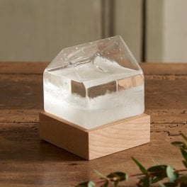 Fun Science ストームグラス ハウス 【ギフト包装無料】【送料全国一律850円（離島は除く）】 インテリア 雑貨 北欧 ガラスフロート ガリレオ温度計 プレゼント 誕生日 人気 男性 女性