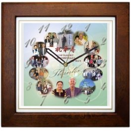 【送料無料】 写真入り オリジナル時計 傘寿 80歳のお祝い プレゼント ギフト 記念品 に 大人気!《しあわせの時計》☆ 祖父母 や 両親 父 母 の 長寿のお祝い に サプライズ ！☆ 贈り物に 喜ばれる 感謝を込めた オーダーメイド 時計！