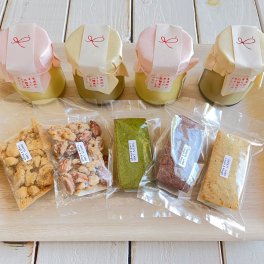 低糖質スイーツギフトセット～低糖質プリン4個と焼菓子５種類～ プリン 低糖質 お祝い 健康 お菓子 スイーツ ギフト 人気　お土産 敬老の日　お礼 内祝い 出産祝い 誕生日 プレゼント プリン