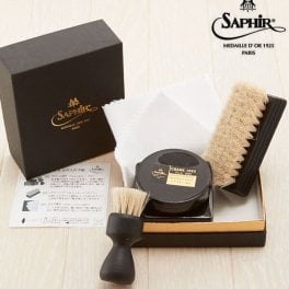 サフィール ノワール クレム1925 サフィール SAPHIR 靴 手入れ シューケア 靴みがき ノワール 通販 シューケアセット 靴磨きセット NOIR クレム1925 馬毛 ミニブラシ 仕上げ クロス お手入れ シューケアボックス クリーム 靴ケア用品・アクセサリ 4728063 set203