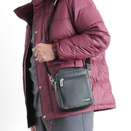 シニアファッション メンズ 本革 レザー 小さめ 縦型 ショルダーバッグ  60代 70代 80代 90代 高齢者 春夏 おじいちゃん 誕生日  紳士 祖父 男性 老人   ギフト   ギフト（crc-mz1-05042）