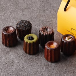 【ギフトBOX付】Aセット Canelé de CHIANTI オリジナルカヌレ 6種SET【メッセージカード可】母の日 父の日  絶品スイーツ  誕生日 記念日 焼き菓子 カヌレドキャンティ 塩キャラメル ピスタチオ 抹茶 おやつ