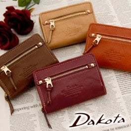 ダコタ 財布 二つ折り財布 Dakota レディース 女子 モデルノ 30441(35081) サイフ 本革 ラウンドファスナー ミニ財布 ブランド かわいい 上品 コンパクト 送料無料 プレゼント ギフト ラッピング無料 一粒万倍日 吉日