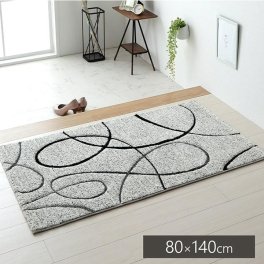 室内用玄関マット 高級 玄関マット 大判 トルコ製 80 × 140 大きめサイズ 北欧 モダン 高耐久 おしゃれ トルコ絨毯 お洒落 玄関マット 立体的 カービング加工 星 デザイナーズ 北欧 モダン アイボリー 白 黒 曲線 落ち着いた色 屋内 玄関マット エントランスマット へたりにくい ウィルトン織り ウィルトンカーペット パイル サラッと フワッと 高級感 ハイセンス
