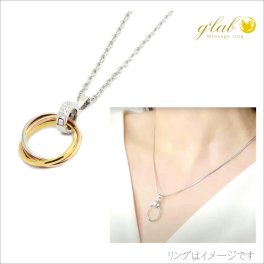 【誕生日に贈る指輪】 リングホルダー 指輪がネックレストップに ラッピング付 クリッカー 選べるサイズ シルバー925 ホワイトゴールド CT 記念日ギフト 妻 彼女へ 贈り物 ジーラブ